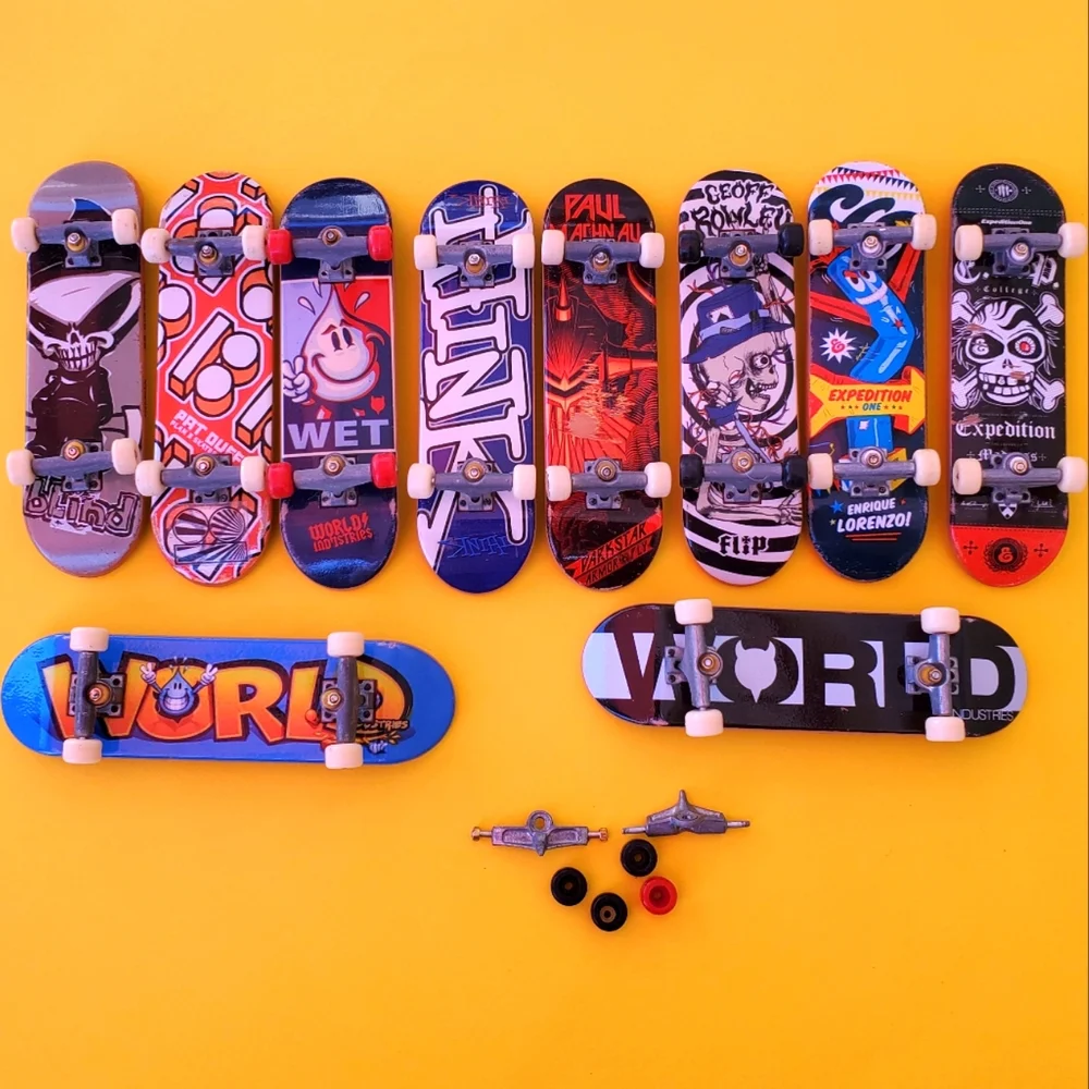 Tech Deck 90s Vintage Skateboard Lot Blind World Flip